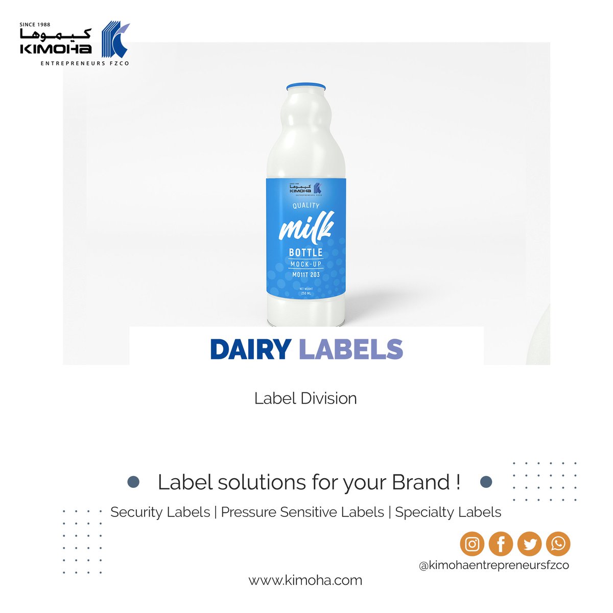 Dairy Label Solutions
kimoha.com
#dairy #dairyproducts #poultry #dairylabel  #printingservices #printing #packagingsolutions #packaging #packagingindustry #wrapping #digitalprinting #flexoprinting #uae #shrinksleeves #labelprinting #dairyindustry  #poultryindustry