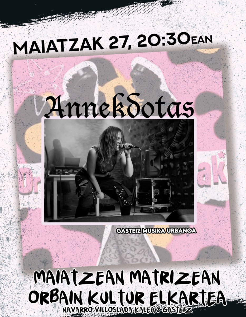 #MaiatzeanMatrizean  Kontzertua Larunbatean: