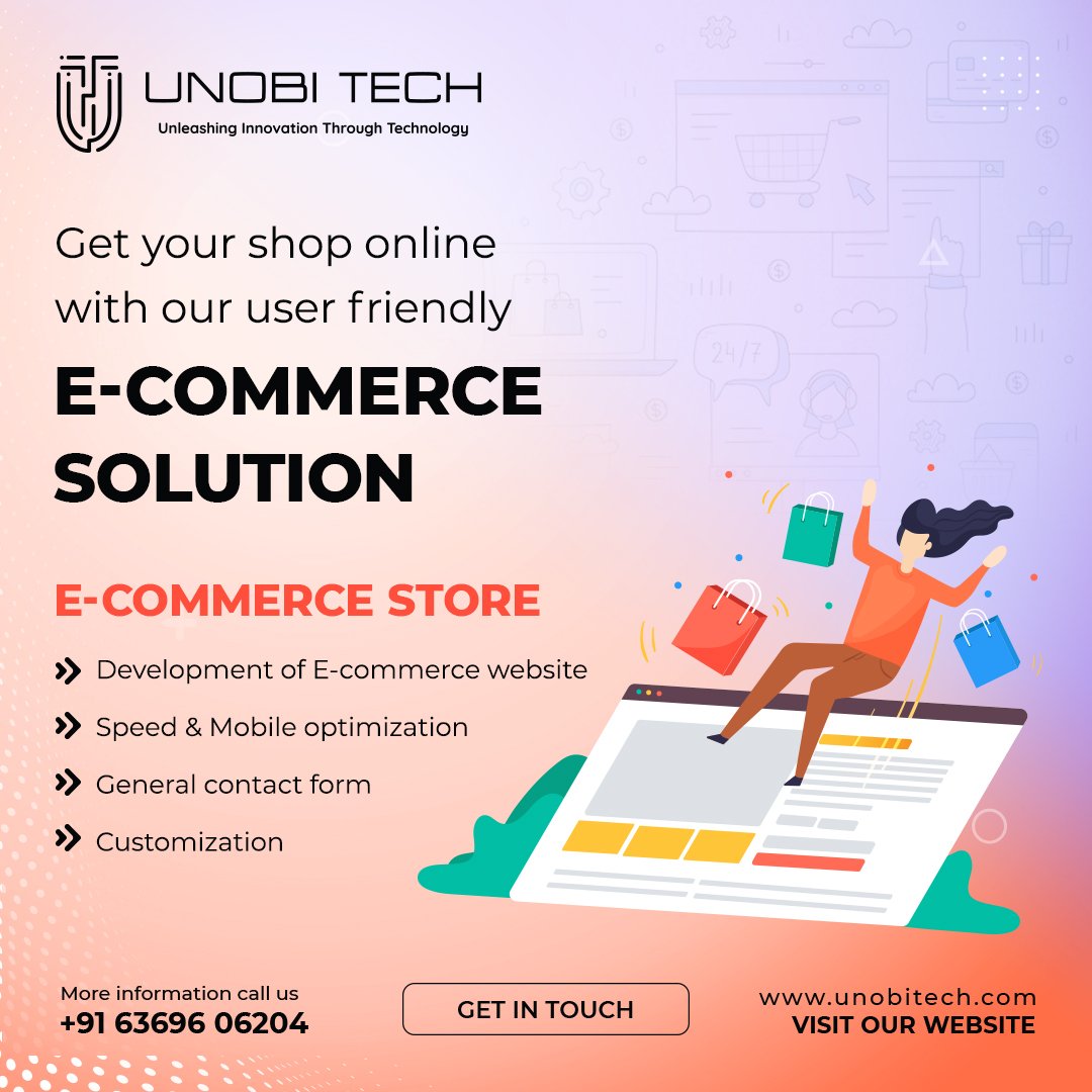 Boost your business with our all-in-one e-commerce solution, simplifying sales, inventory management, and delivering a seamless buying experience.
#unobitech #EcommerceSolution #AllInOneSolution #SimplifySales #InventoryManagement #SeamlessExperience #OnlineBusiness #ecommerce