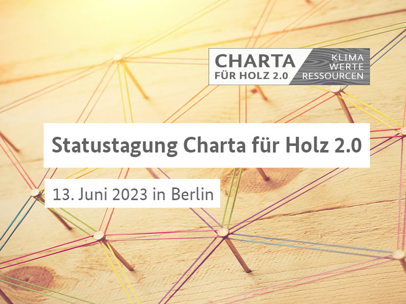 Jetzt anmelden zur Charta #Statustagung 2023 und mitdiskutieren über die nachhaltige holzbasierte Bioökonomie der Zukunft - am 13. Juni im #dbbforum in Berlin. #ChartafürHolz 2.0: 
charta-fuer-holz.de/charta-aktivit…
 #HolzKannDas
