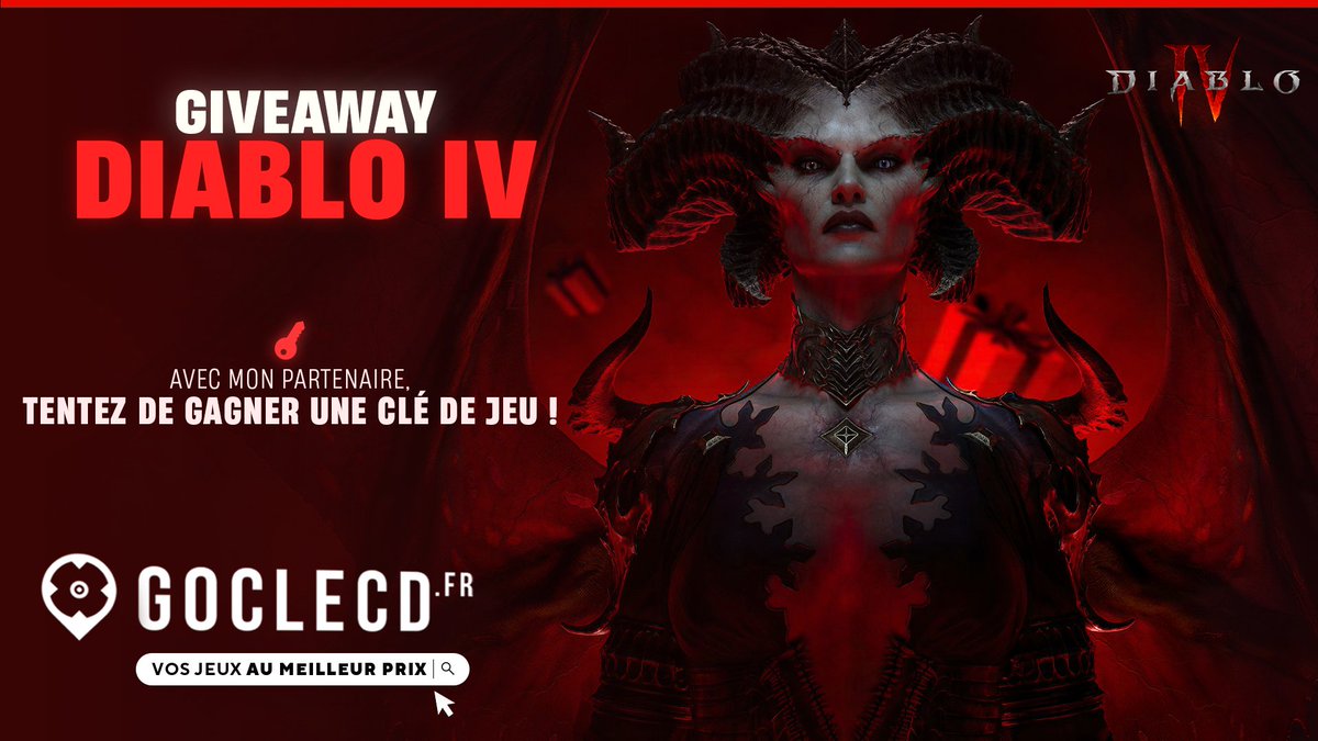 À mon signal, déchaine les enfers ! 
Je vous fais gagner une clé DIABLO IV (PC) 🔥

❤️‍🔥 Follow <a href="/TontonArtheon/">🔴 Tonton Artheon 🔴</a> &amp; <a href="/Goclecd/">Goclecd.fr</a>
❤️‍🔥 RT &amp; Like

TAS:  06/06

Le jeu à prix d'enfer :
goclecd.fr/acheter-diablo…