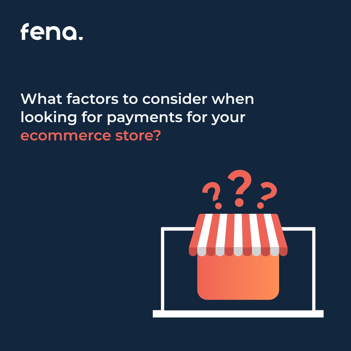 fenapayment's tweet photo. When launching an ecommerce store, one of the most critical decisions you'll have to make is how customers will pay for their purchases. Read more on our blog https://t.co/DFU1E9jo9I 

#ecommerce #business #entrepreneur #instagram #entrepreneurship #startup https://t.co/IJESPD8wBV