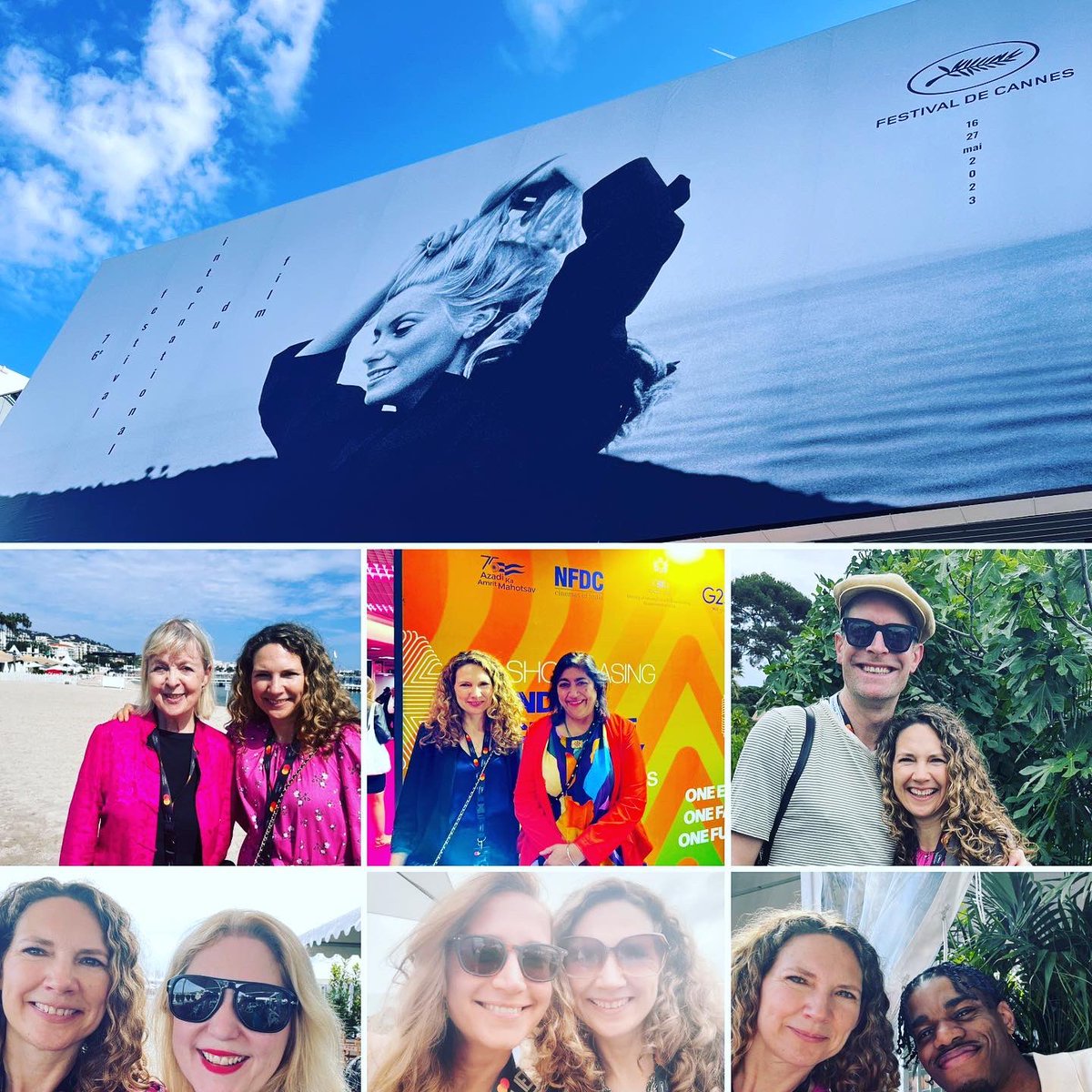 lucyaabrown's tweet photo. Au revoir, Cannes! 
Incredible time @Festival_Cannes - great to catch up with so many wonderful filmmakers &amp; immerse our talented 3rd year @LSBU_ACI @LSBU film students in the world of cinema! #CannesFilmFestival #cannes2023 🎦 🌟 https://t.co/S0rQlPfnpG