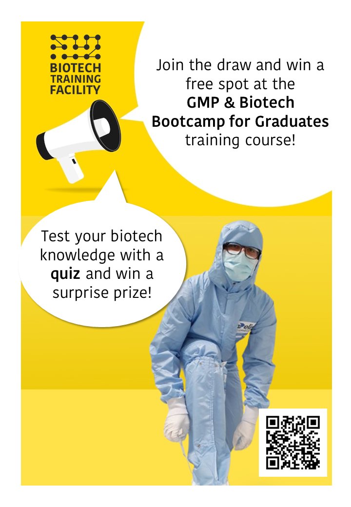 Biotech Training Facility (@trainingbiotech) on Twitter photo We're looking forward to the upcoming <a href="/BCFCareer/">BCF Career</a> Event in #Utrecht! Get ready to visit our booth for a chance to participate in our fun quizzes and win surprise prizes throughout the day. See you there! hyphenprojects.nl/bcfcareerevent…
#Career #GMP #biotech #networking #training We're looking forward to the upcoming <a href="/BCFCareer/">BCF Career</a> Event in #Utrecht! Get ready to visit our booth for a chance to participate in our fun quizzes and win surprise prizes throughout the day. See you there! hyphenprojects.nl/bcfcareerevent…
#Career #GMP #biotech #networking #training