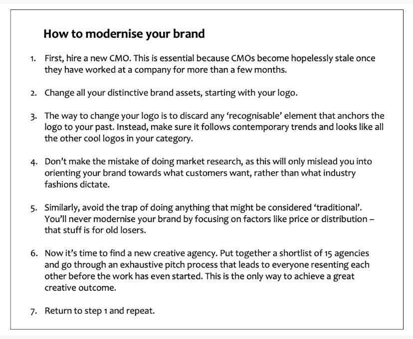 How to modernise your brand.
