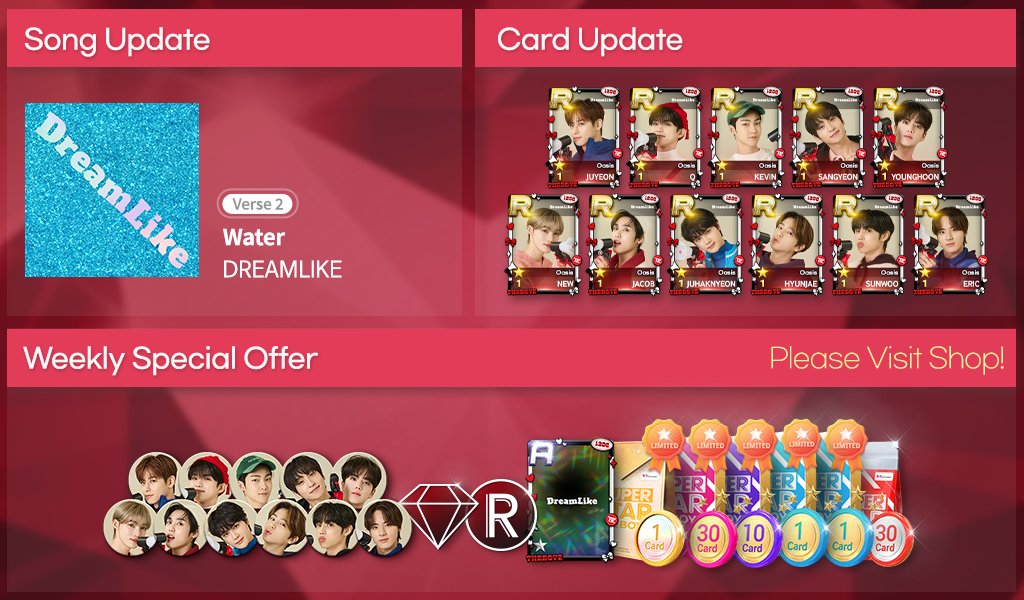 The update in SSTBZ you have waited for a week is completed!

New! UPDATE SONG🎵 
🎼DREAMLIKE - Water [Verse 2]

Play it right now in #SSTBZ🎹

#SuperStarTHEBOYZ #SSTBZ #THEBOYZ #Water