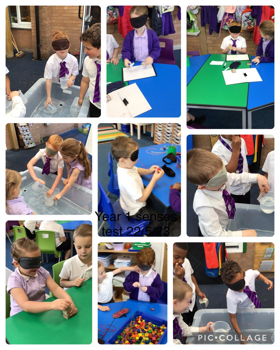 BirchwoodCE's tweet photo. Year 1 have been continuing their work on Senses this week with an investigation into what it would be like to be without the sense of sight. #bcepsscience We found some tasks more tricky than others. #bcepsyear1 https://t.co/7Gcnljrq98