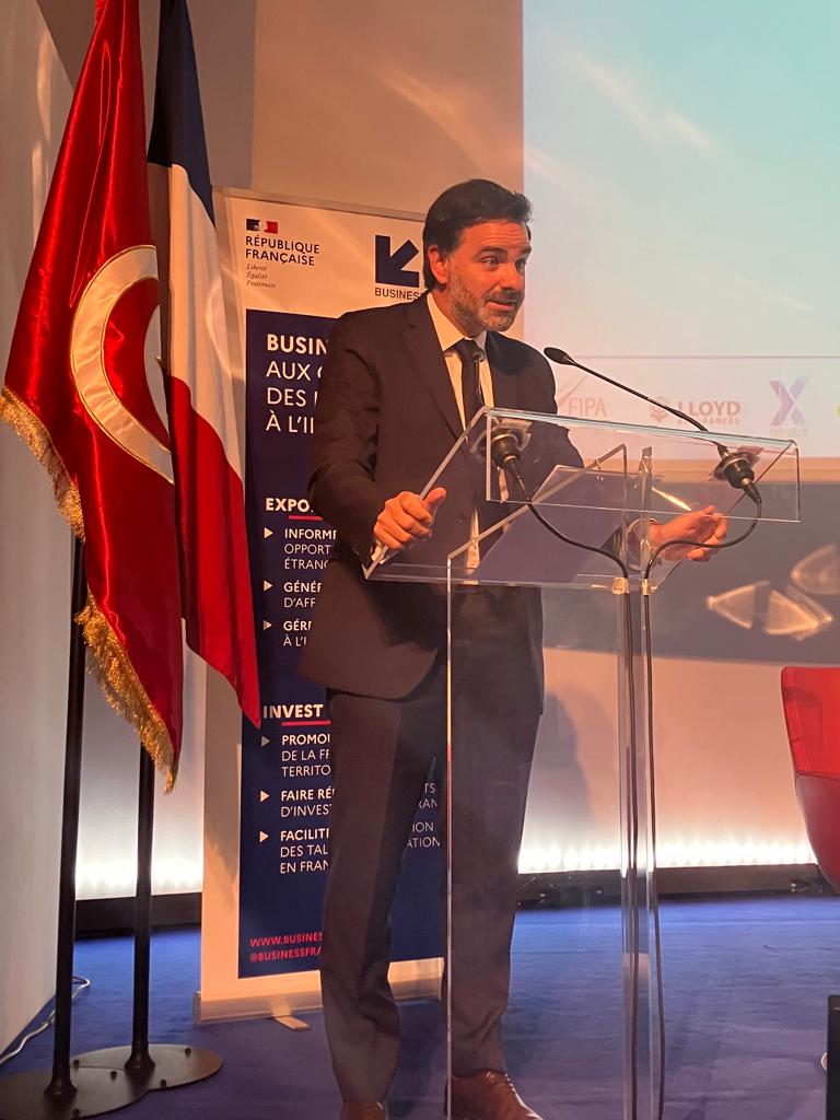 C'est la 5ème édition du #ForumTunisie, ouverte par <a href="/LaurentSMartin/">Laurent Saint-Martin</a>, "nous avons 1400 entreprises françaises implantées en Tunisie et réalisons 3,8 milliards d’exportations, nos relations sont fortes et portées par beaucoup de PME". @BF_Tunisia accompagne nos entreprises.