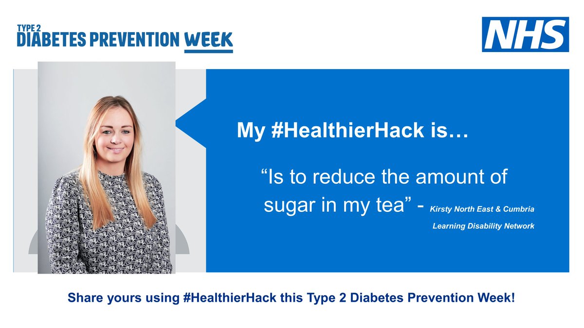 It's Type 2 Diabetes Prevention Week & we are supporting the #HealthierHack campaign. Find out more about the work we are doing to tackle diabetes in people with a learning disability at necldnetwork.co.uk