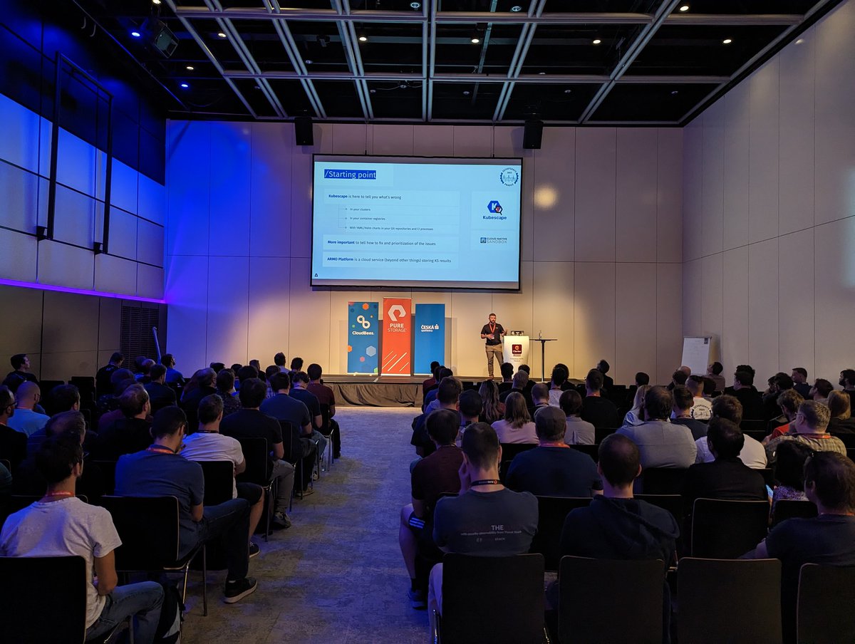DevOpsDaysPrg's tweet image. @slashben81 kicking off the day 2 with &apos;Unpacking #OpenSourceSecurity in Public Repos &amp;amp; Registries&apos; #DevOpsDaysPrague