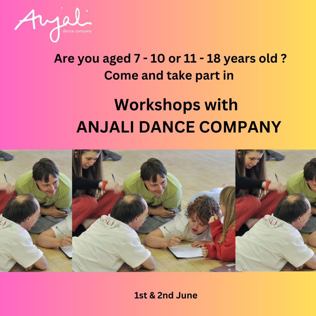 Anjali Dance Company celebrate the extraordinary potential of people with learning disabilities and are coming to Swindon Dance on 1st &amp; 2nd June for 2 days of exciting workshops for children aged 7-10 &amp; 11-18yrs  with additional needs.

To book go to swindondance.org.uk/events/