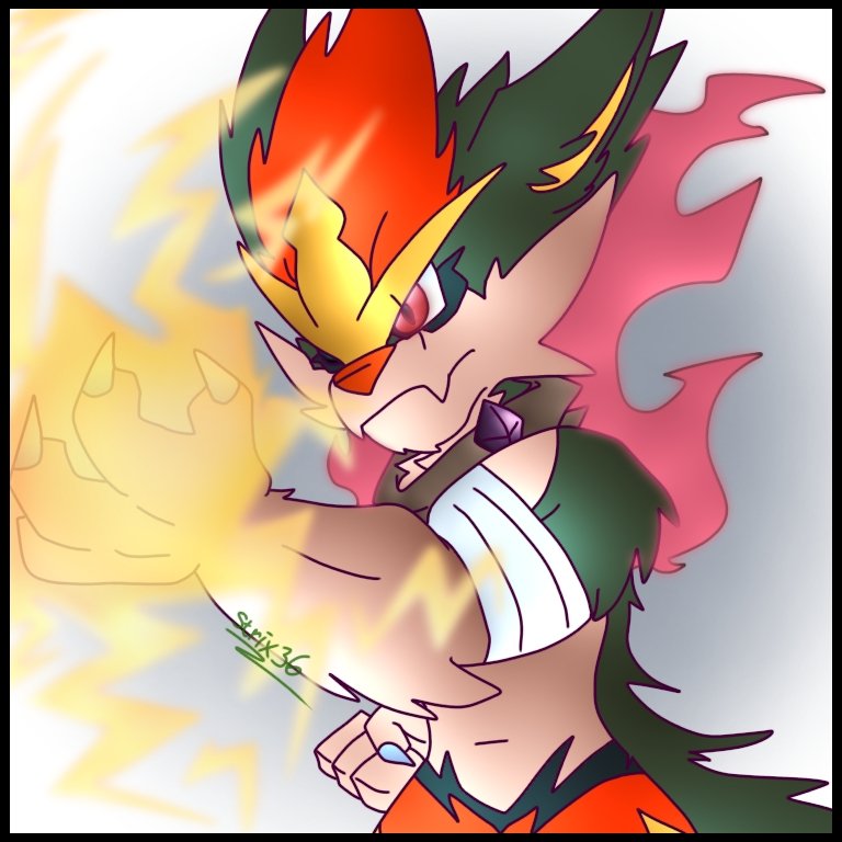 36_strix's tweet photo. Typhrace use Thunder Punch!

#pokemonfusion #cinderace #typhlosion #thunderpunch #myartstyle #ArtOfTheDay https://t.co/cgcaOK7Ml4