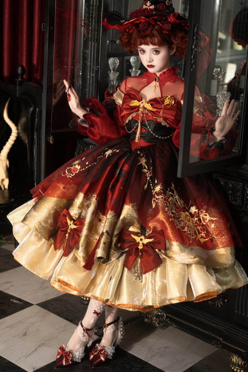 LolitaWardrobe's tweet photo. 【=Convocation Of Witches=】 #Gothic Lolita OP Dress and Cape Set

◆ Shopping Link >>> https://t.co/3zrfaJz70S https://t.co/6ELJ78PSAV