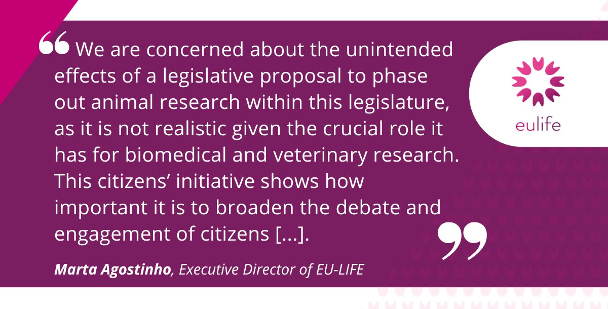📢 Ahead of this week's <a href="/Europarl_EN/">European Parliament</a> hearing, we invite stakeholder organisations to endorse the <a href="/LERUnews/">LERU</a> / #EULIFE joint statement on the European Citizen's Initiative's request to immediately phase out the use of animals in #research

➡️ bit.ly/42gDp69