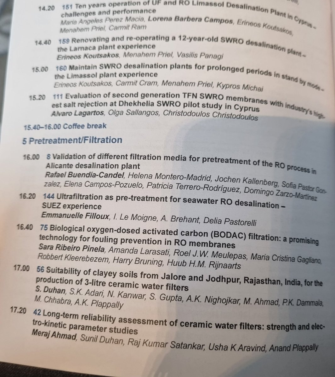 Sara Ribeiro Pinela (@pinelasara) on Twitter photo #Conference #Alert
I am presenting today at Desalination for the Environment, Clean Water and Energy, on the #BODAC technology for fouling prevention! Curious? Join me at 16h40
<a href="/wetsus/">Wetsus</a> <a href="/WetsusScience/">Wetsus S&T</a> <a href="/Wetsusphd/">Wetsus PhD Life</a> <a href="/WUR/">Wageningen U&R</a> @amanda_lrst <a href="/RoelMeulepas/">Roel Meulepas</a> #Conference #Alert
I am presenting today at Desalination for the Environment, Clean Water and Energy, on the #BODAC technology for fouling prevention! Curious? Join me at 16h40
<a href="/wetsus/">Wetsus</a> <a href="/WetsusScience/">Wetsus S&T</a> <a href="/Wetsusphd/">Wetsus PhD Life</a> <a href="/WUR/">Wageningen U&R</a> @amanda_lrst <a href="/RoelMeulepas/">Roel Meulepas</a>