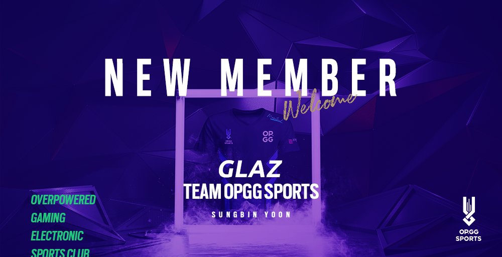 [선수 계약 안내]

안녕하세요.
OP.GG SPORTS PUBG Team의 선수 영입을 안내드립니다.

오피지지 스포츠는 Glaz 윤성빈 선수를 영입하며 이번 대회 출전을 위한 로스터를 완성하였습니다.
보다 탄탄한 전략과 강한 전투력 보일 수 있도록 최선을 다해 준비하겠습니다.
(이어서)