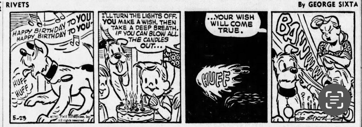 CLASSIC COMIC STRIPS on Twitter: "RIVETS By George Sixta 5-23-61"