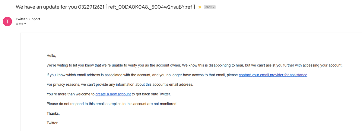BaseballSzym's tweet image. Thanks for the help, Twitter. They take down my account because of "compromise" and then simply tell me to get a new account AFTER 15 YEARS.