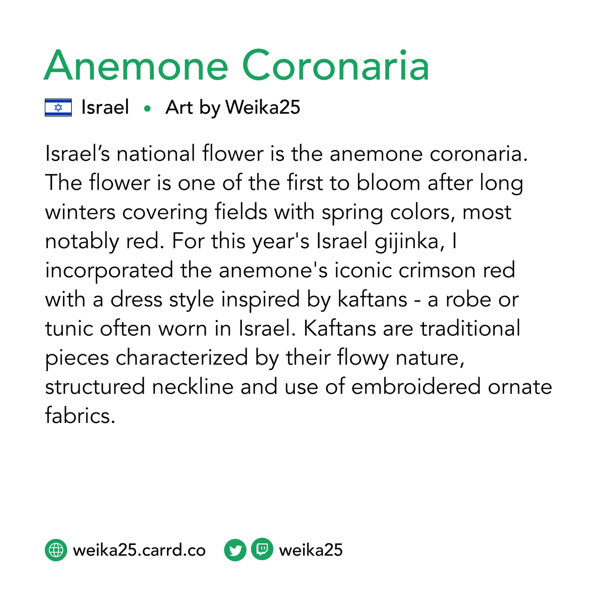 ApiLookbook's tweet photo. Anemone Coronaria from Israel • Art by @weika25
#aapihm #characterdesign #BLOOMapi https://t.co/oV5Aifm3xn