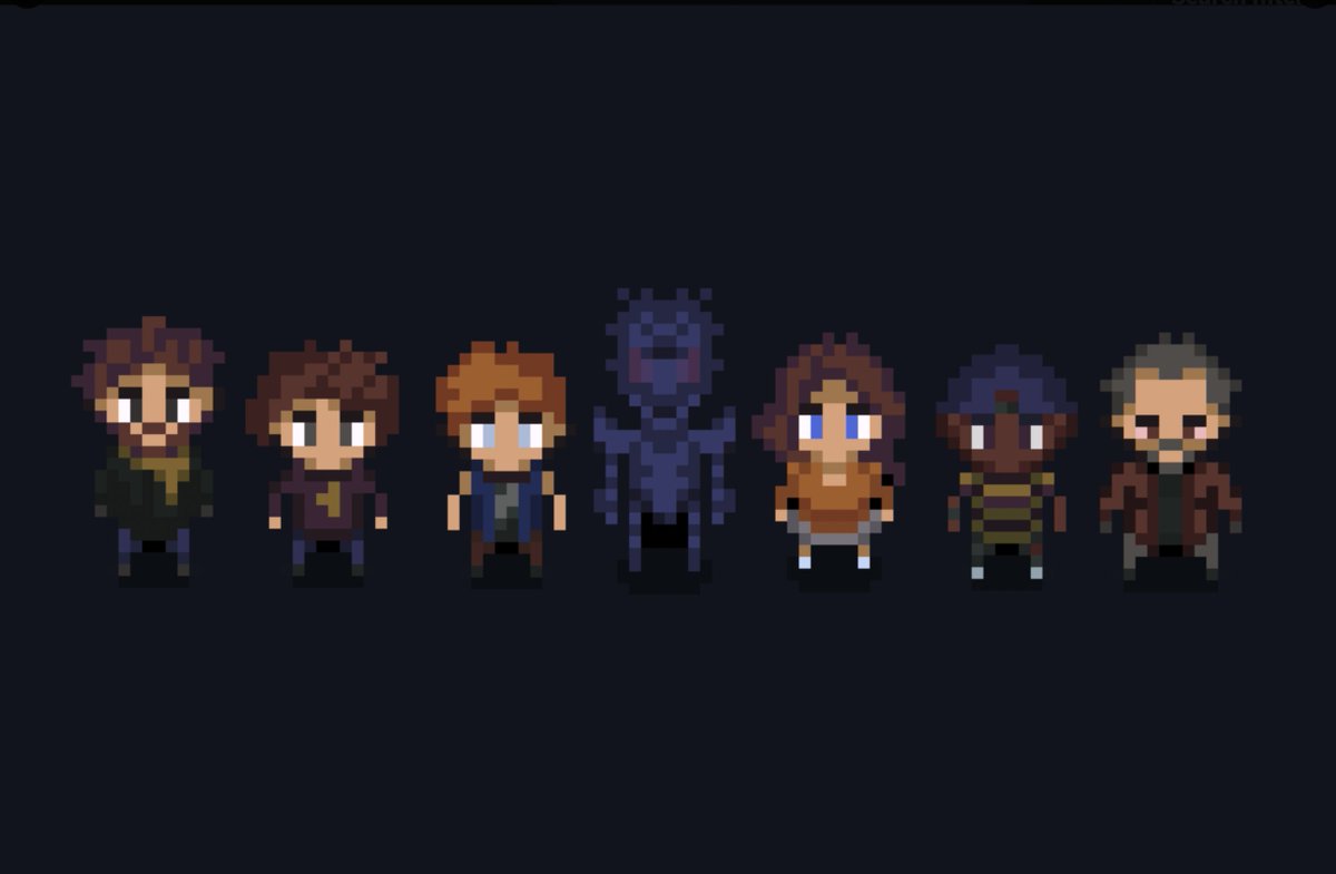 megollyen's tweet image. Some character sprites I made a few years back for a pixel art horror game I wanted to make. Recently I&apos;ve started to work on something new. :D 

I&apos;m still not totally sure which engine to use, though. 🤔

#pixelart #horrorgames #GodotEngine #rpgmaker