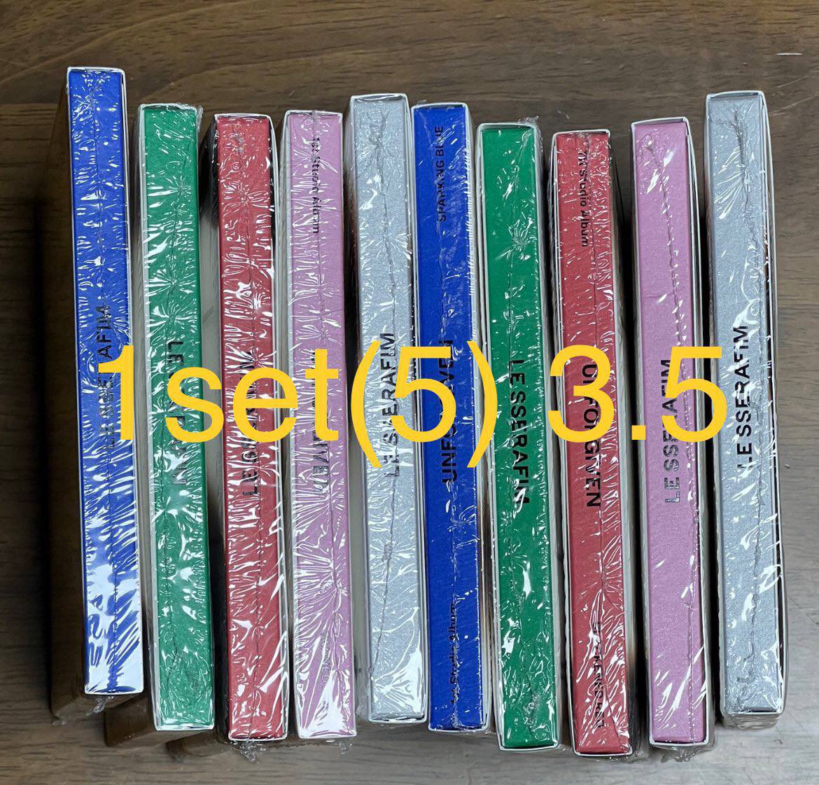 vjaeff's tweet image. [HELP RT - MY 🇲🇾]
LE SSERAFIM COMPACT VER ALBUM UNFORGIVEN 

RM25 each sealed

Sakura ✅✅
Kazuha ✅✅
Eunchae ✅✅
Chaewon ✅✅
Yunjin ✅✅

- exc ems and local postage 
- no backout

#pasarlesserafim @lesserafimMY