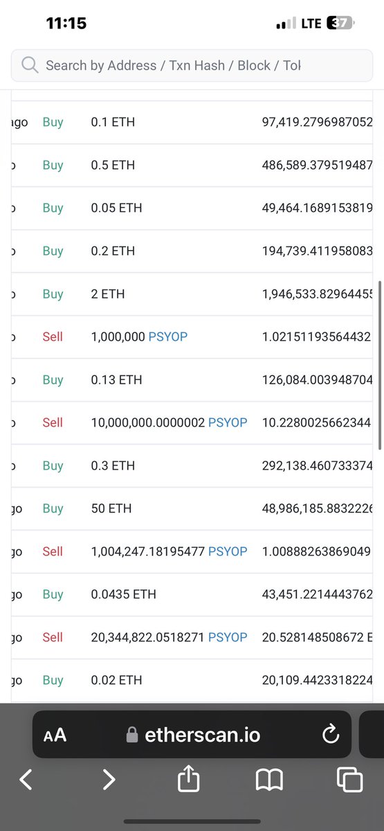 Oh only a 100k $USD buy on $PYSOP @pysopeth and <a href="/eth_ben/">ben.eth</a> are gonna blow up