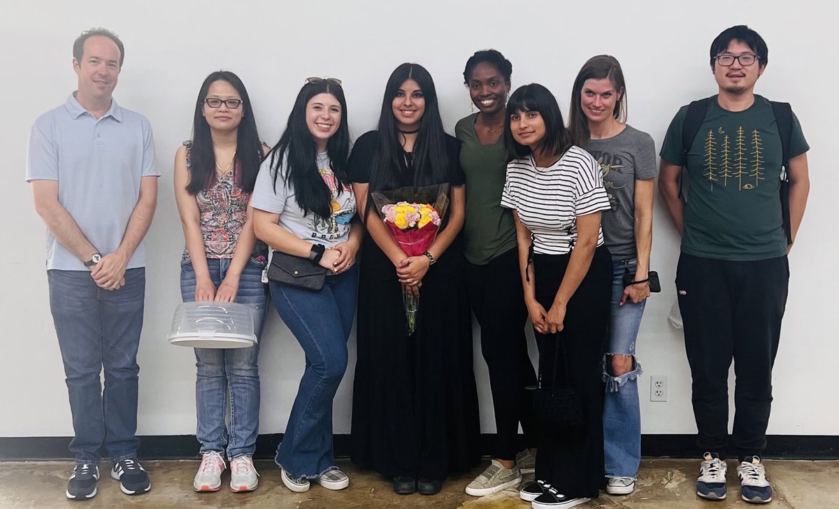 ronsmaldone's tweet photo. Congratulations to Dr @KarenCorguz for defending her thesis on sustainable polymers for #3Dprinting! She’s been a force of nature in the lab FOR mother nature, and now will take her talents to @ORNL as a postdoc. One last vegan group dinner to say thanks and goodbye- sustainably! https://t.co/aKH7qtZUKv