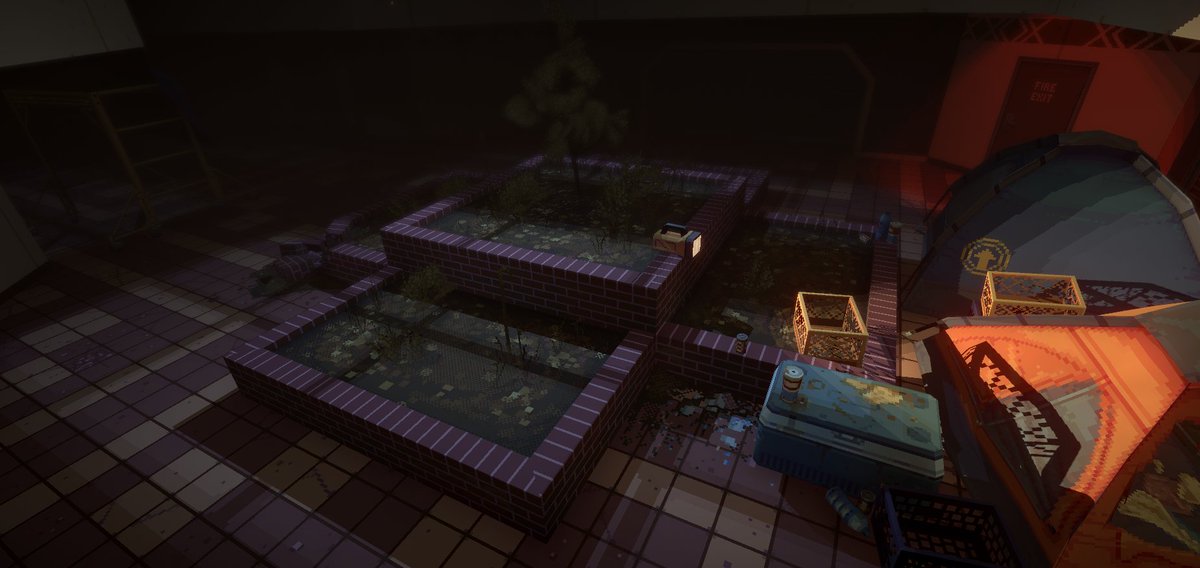 Pixel_Possum's tweet photo. Spent tonight tinkering on a few textures, but mostly playing with post-processing settings. 😩🤌 https://t.co/kqTIv1OdQv