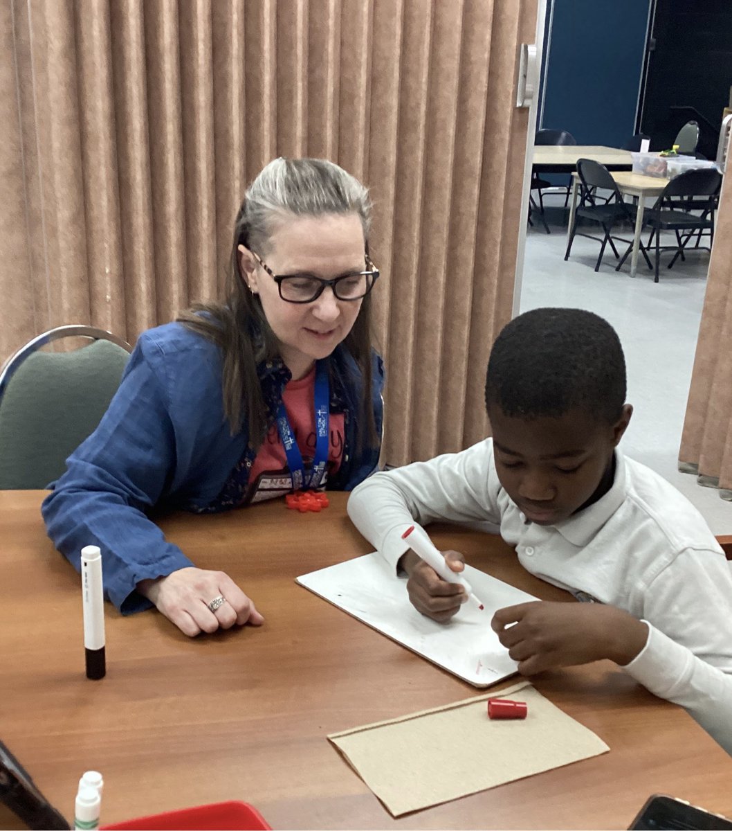 #betterspeechandhearingmonth #maymonth #connectionsmatter    
@saopmilton1 @HCDSB_SLPs_CDAs 
Connecting with students often means following their lead. White board and markers are a part of every visit with this hard working student. We both talk about his creations.