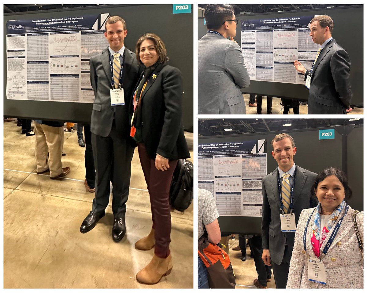 Fantastic research collaboration illustrating the benefits of midodrine use to optimize #pulmonaryhypertension therapies by incoming <a href="/HMinternalmed/">Houston Methodist IM Residency</a> intern Noah Giese and PH expert <a href="/zeenatsafdarmd/">PAH doc</a> 🫁 <a href="/atscommunity/">American Thoracic Society (ATS)</a> <a href="/TAMUmedicine/">Texas A&M Naresh K. Vashisht College of Medicine</a>