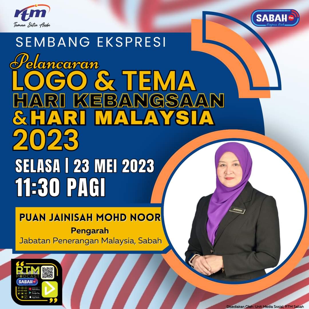 JapenSabah's tweet photo. Siaran Langsung Di SABAHfm Bagus Bah
๐ฆ๐ฒ๐บ๐ฏ๐ฎ๐ป๐ด ๐๐ธ๐๐ฝ๐ฟ๐ฒ๐๐ถ
Pelancaran Logo & Tema
Hari Kebangsaan & Hari Malaysia 2023
Selasa | 23 Mei 2023
11:30 Pagi
Puan Jainisah Mohd Noor
Pengarah Jabatan Penerangan Sabah
#JaPenSabah
#Sabahfm
#RTMSabah
#temansetiaanda https://t.co/NXnwIby19x