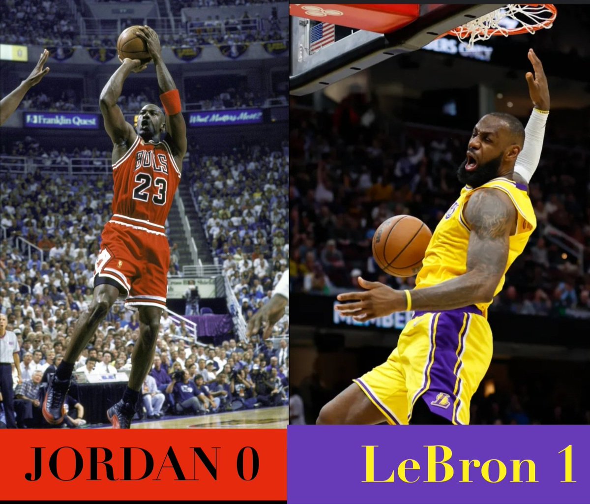 @LeBronJames surpasses @MJ23Facts in number of times swept in a Conference Finals!! #GoatStatus!!! Stop comparing him to the #Goat #Jordanallday!!