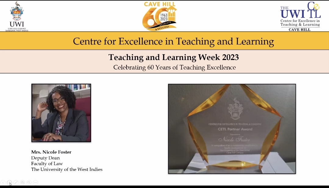 So this happened today ... I was awarded the CETL Partner award in recognition of my commitment to teaching excellence and my continuous efforts to innovate within the classroom. Made even more special by sharing  the platform with my co-awardee @ConnellDr ! #teachingexcellence