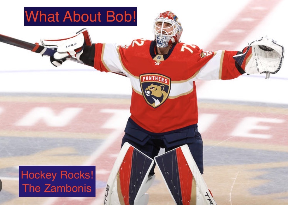 What about Bob? He's on fire. @Buccigross  @hockeyesque  @FlaPanthers @FloridaPanthers @mrdavehill  #PanthersNation #whataboutbob #bobrovsky #floridapanthers #hockeyrocks #thezambonis