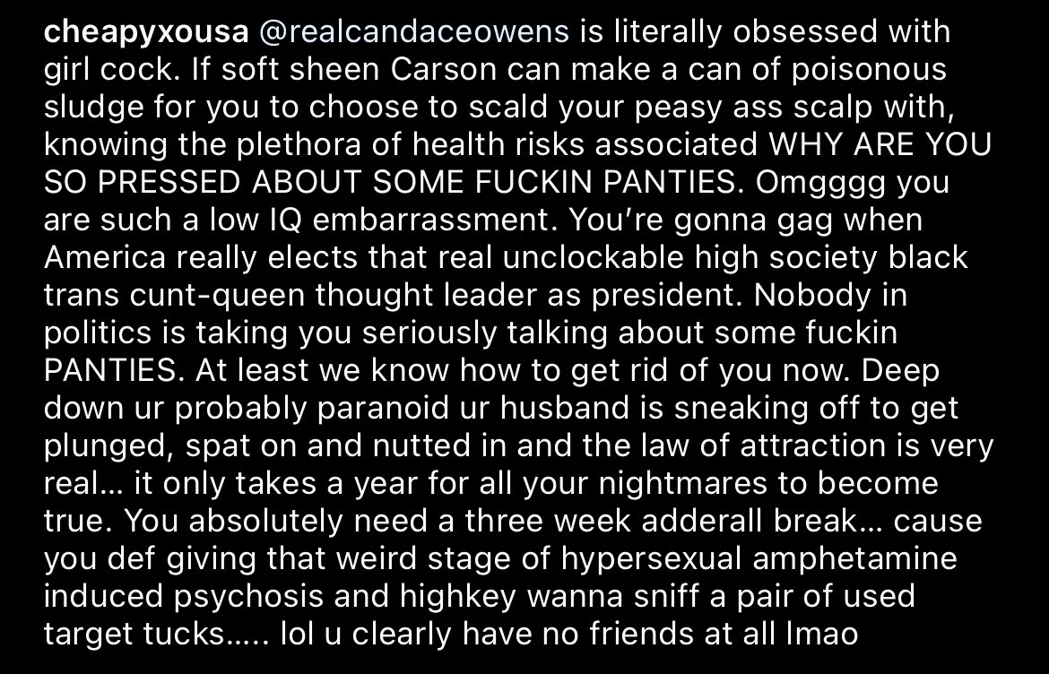 “You absolutely need a three week adderall break… cause you def giving that weird stage of hypersexual amphetamine induced psychosis…”