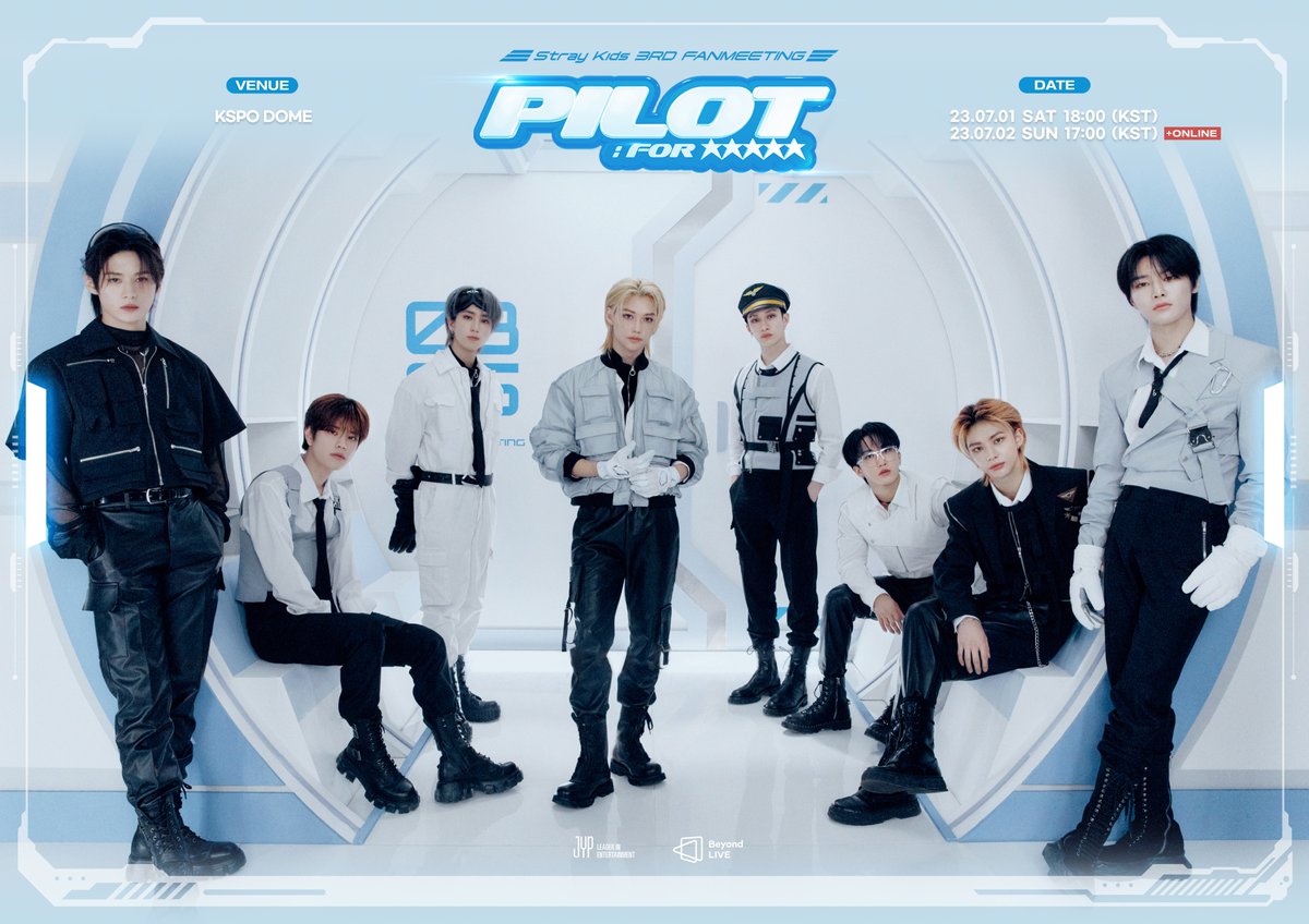 Stray Kids 3RD FANMEETING ‘PILOT : FOR ★★★★★’ ✰ 2023.07.01 SAT 6PM (KST) @ KSPO DOME ✰ 2023.07.02 SUN 5PM (KST) @ KSPO DOME & Beyond LIVE #StrayKids #스트레이키즈 #SKZ_3RD_FANMEETING #PILOT_FOR_5_STAR #BeyondLIVE #YouMakeStrayKidsStay