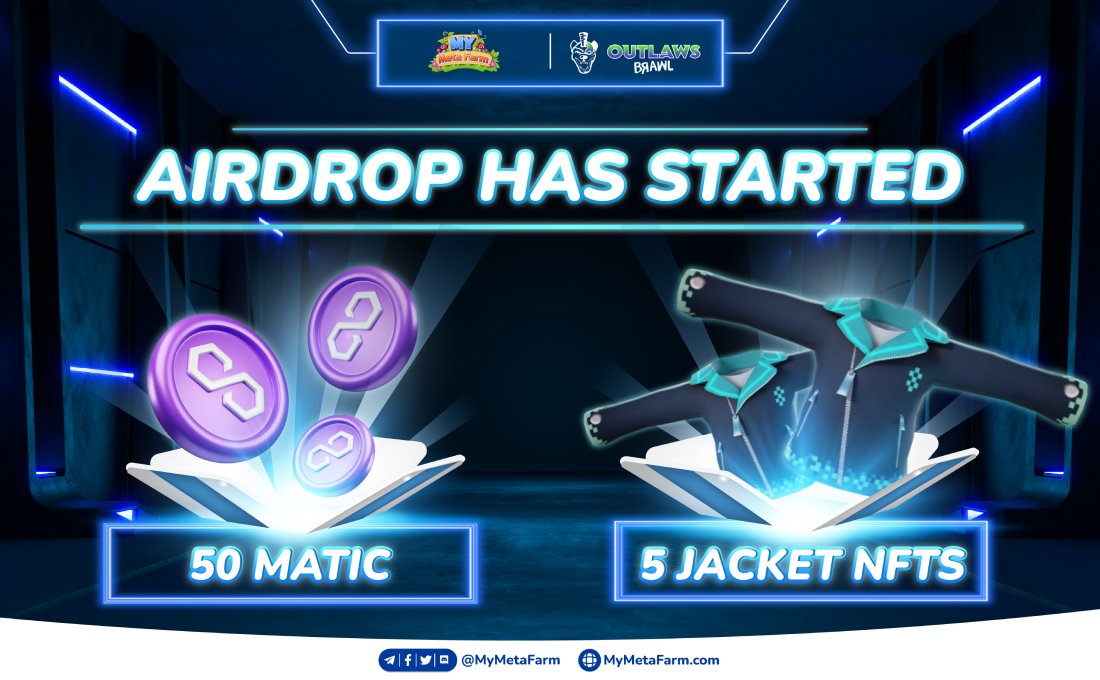 Time to act! @mymetafarm x <a href="/HHMC2021/">HHMC</a> #Airdrop has STARTED! 🔥

We are giving away 50 $Matic to 2 winners + 5 new Jacket #NFTs to 5 winners.

✅ Like, Retweet &amp; Follow @mymetafarm &amp; <a href="/HHMC2021/">HHMC</a>
✅ Tag 3 friends

Ends at 12 PM (UTC+0), May 26th. Let's grab your chance now. Good luck!