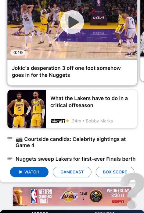 therealdonmateo's tweet photo. @espn WCF Game 5 ad after 4-0 sweep??🧐 https://t.co/Cgjz2G2YTj