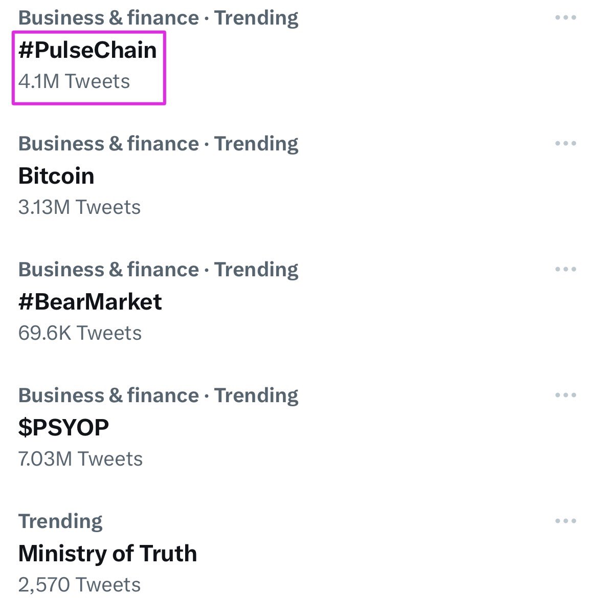 HviidHEX (@hviidhex) on Twitter photo JUST IN: #PulseChain is now trending more than Bitcoin
THIS is what mass adoption looks like 
$HEX JUST IN: #PulseChain is now trending more than Bitcoin
THIS is what mass adoption looks like 
$HEX