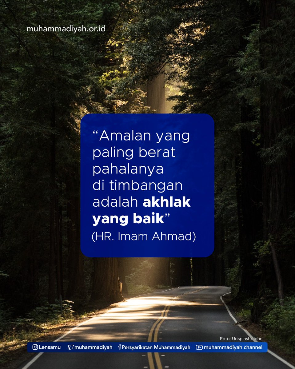 Yuk perbaiki akhlak kita jadi lebih baik!

Allah subhanahu wata'ala mencintai orang-orang yang berakhlak mulia. Akhlak yang baik juga merupakan pemberat utama dalam timbangan.

#Muhammadiyah #Islam