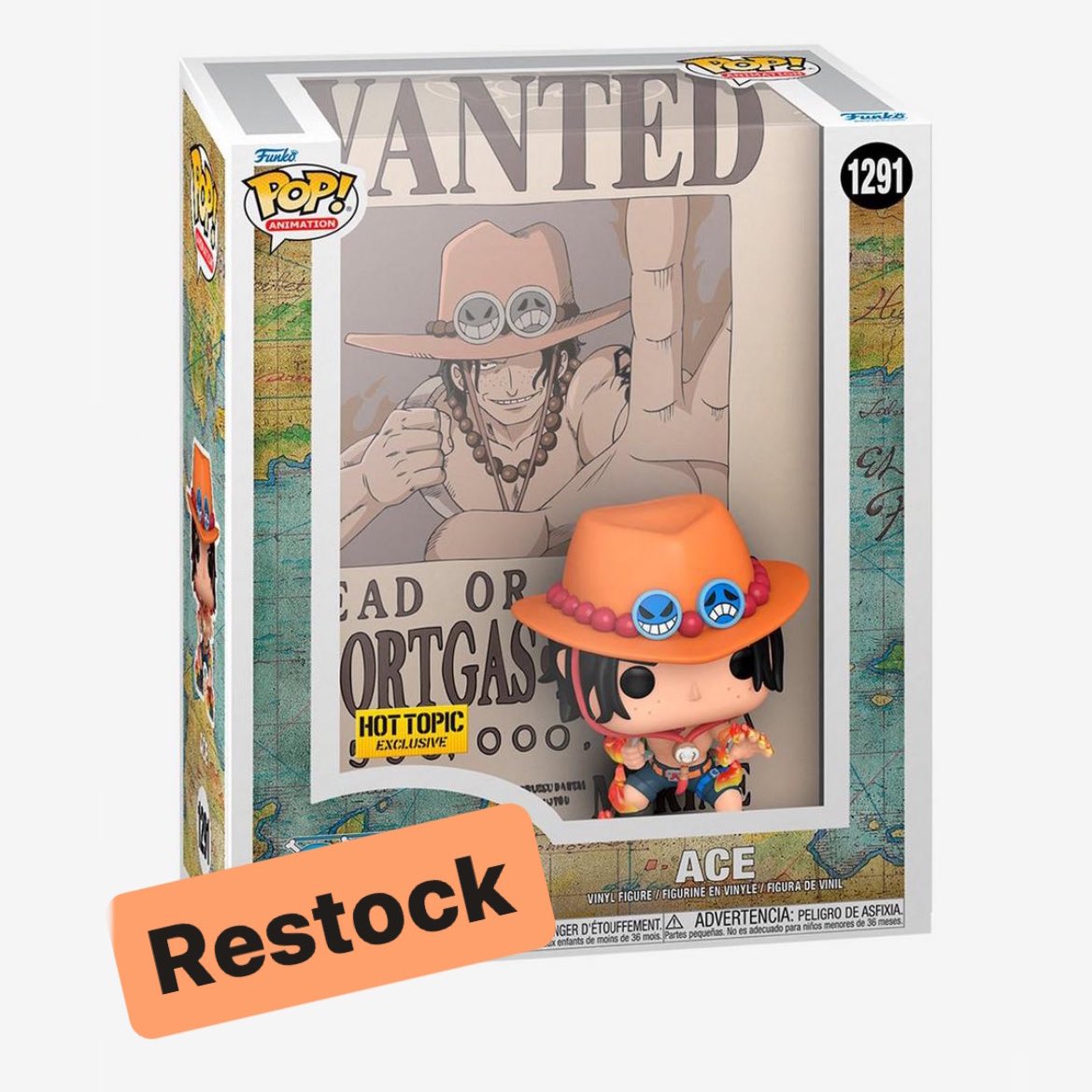 Funko POP News ! on Twitter "Restock! One Piece Ace Funko POP! Poster
