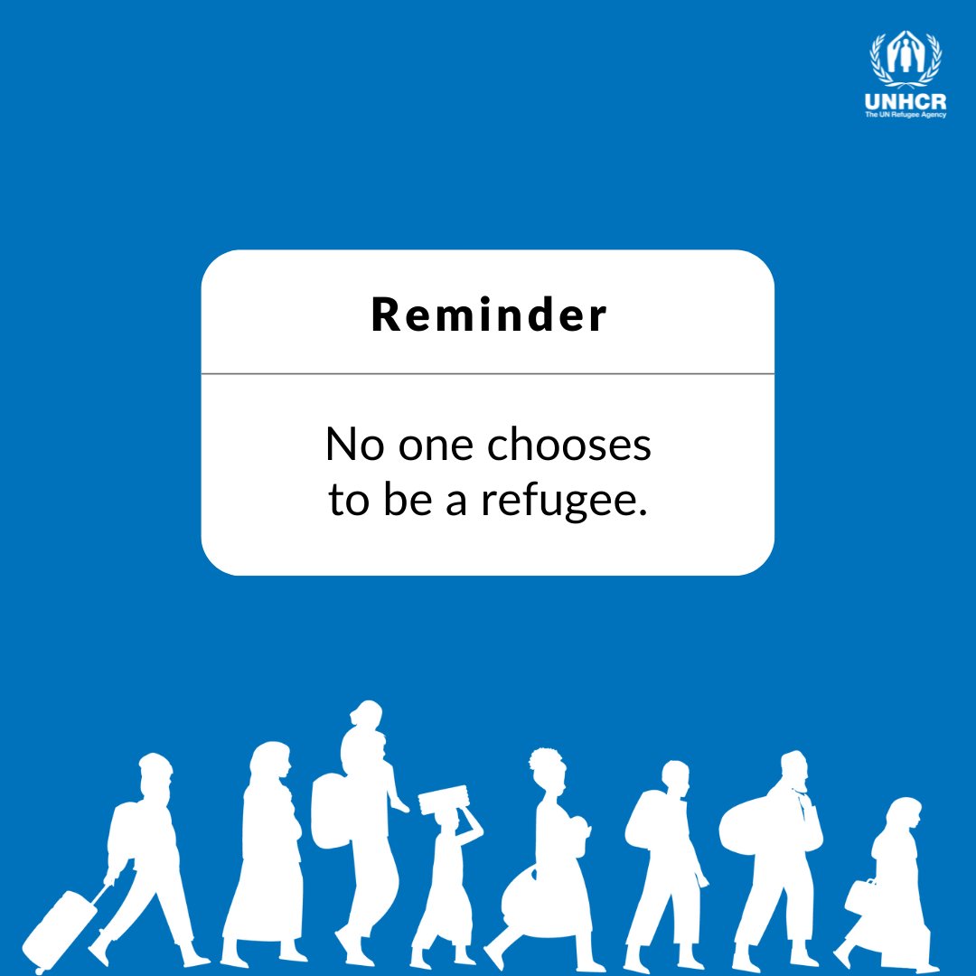 Refugees's tweet photo. People become refugees NOT by choice, but by circumstance. https://t.co/5nLH26NY0N
