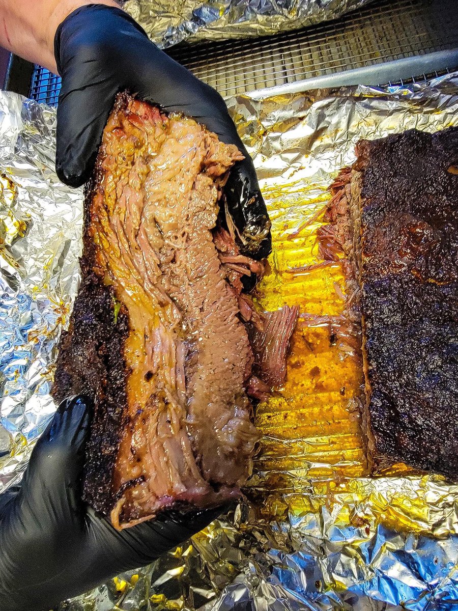 “Did you know that the best way to enjoy a juicy and flavorful brisket is when it’s been slow-smoked to perfection?  #SmokedBrisket #Foodie #Delicious”