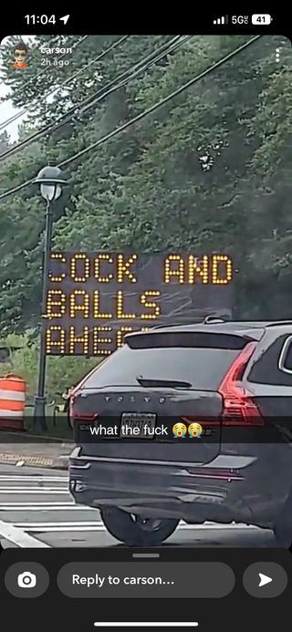 Seen in Sandy Springs, someone is on a mission.