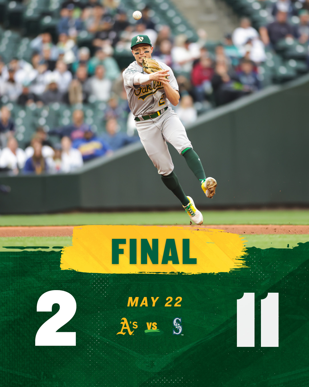 Athletics at Mariners / Twitter