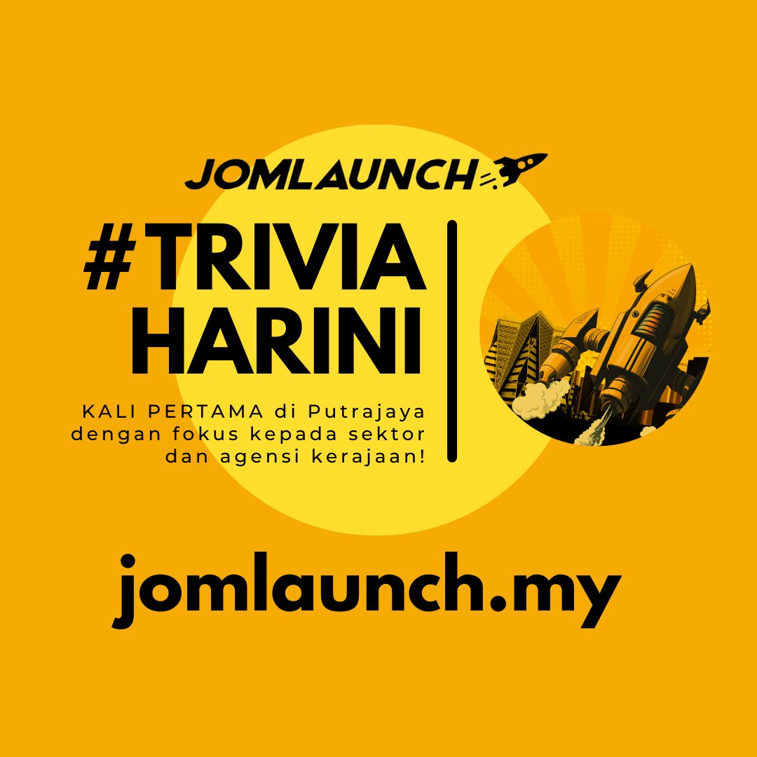 jomlaunch_asia's tweet photo. @jomlaunch_asia pertama diadakan di Putrajaya dengan fokus kepada sektor perkhidmatan awam, agensi kerajaan dan komuniti ICT seluruh negara serta pelbagai aktiviti menarik lain hanya untuk anda! 

Layari https://t.co/mUNil1X8RU untuk maklumat lanjut  

#JomLaunch #JomLaunch2023 https://t.co/EwMUeVWIW3