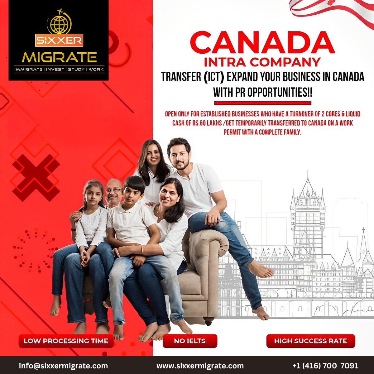 📷📷 Building Global Bridges: Canada's Intra-Company Transfer Program 📷📷
Ready to expand your horizons and take your career to new heights? Look no further! For more information, visit us at sixxermigrate.com
#canada #canadapr #canadavisa #PRServices #PRServices