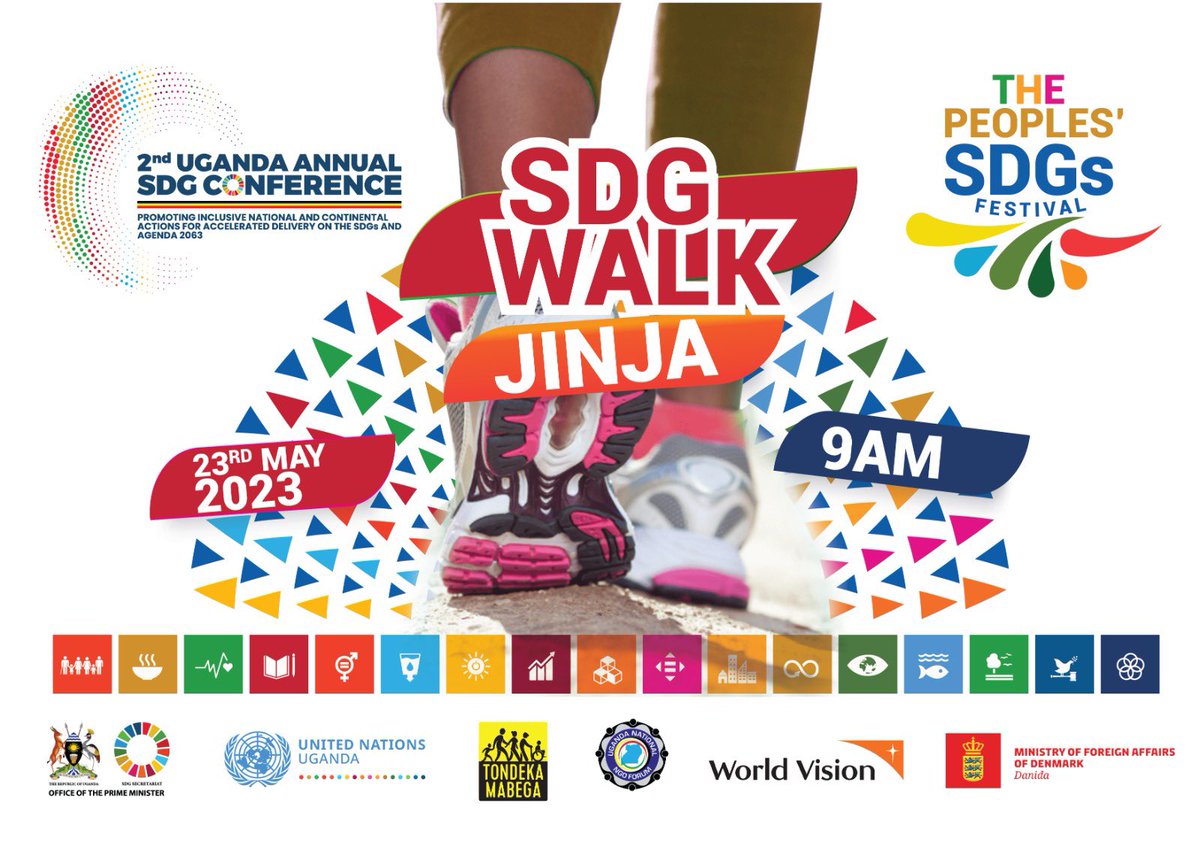 D-Day! Jinja City, come walk for “Peace, Justice and Strong Institutions.”
#LeaveNoOneBehind
#TondekaMabega
