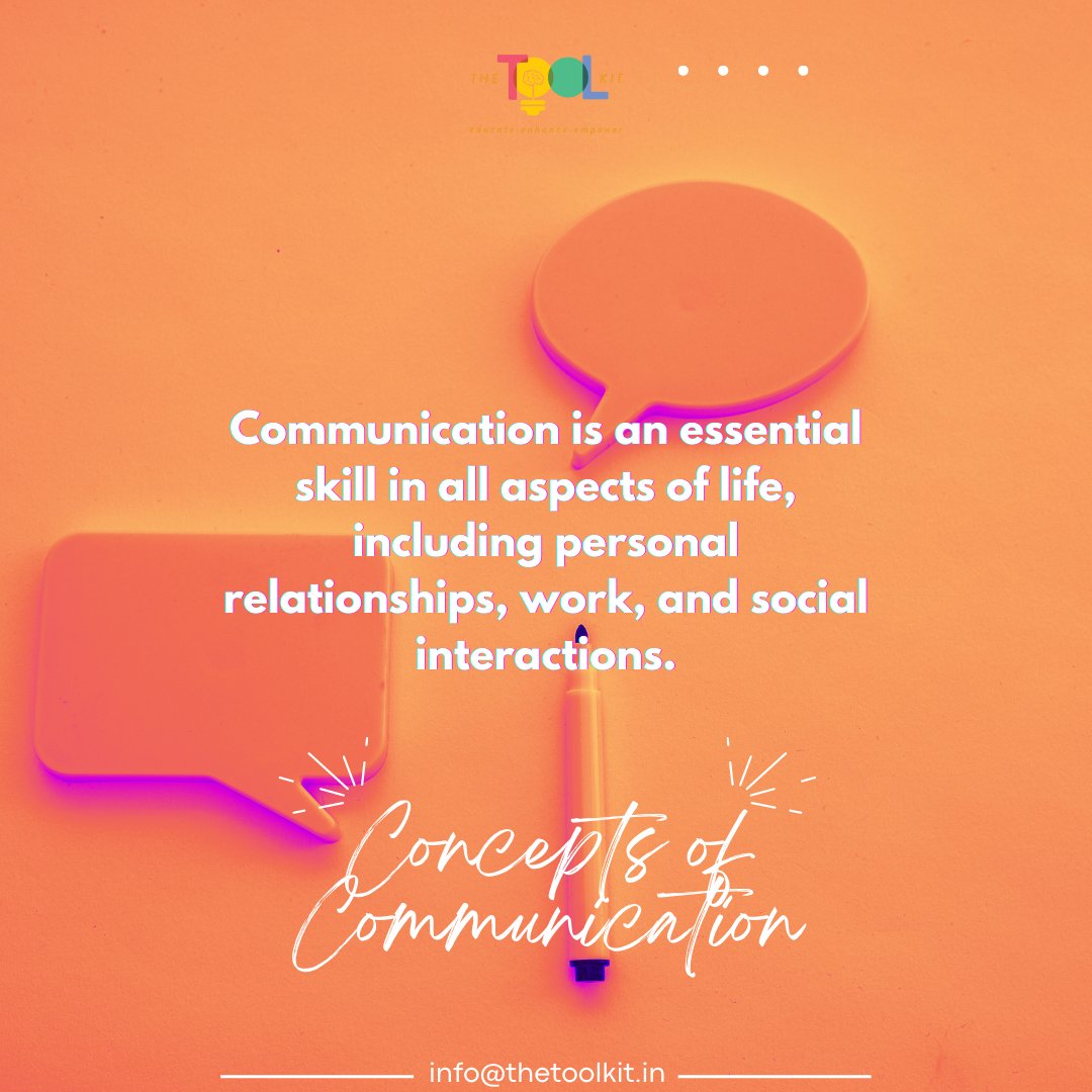 thetoolkit_in's tweet image. Effective #communication is a vital skill in personal relationships, work, and social interactions, and can help individuals achieve their goals and contribute to their success.

#Conceptsofcommunication  #effectivecommunication #verbalcommunication #writtencommunication