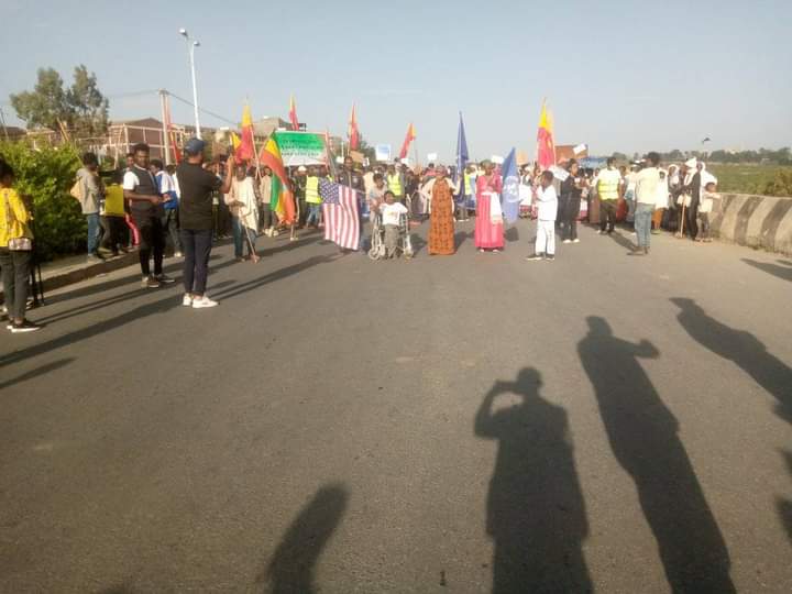 Happening now in Mekelle. 
The people of Western Tigray asking   to implement the CoHA agreement. Since signed the agreement no more change in Tigray at all, especially IDP centers are still active. <a href="/SecBlinken/">Secretary Antony Blinken</a> <a href="/JoeBiden/">Joe Biden</a>